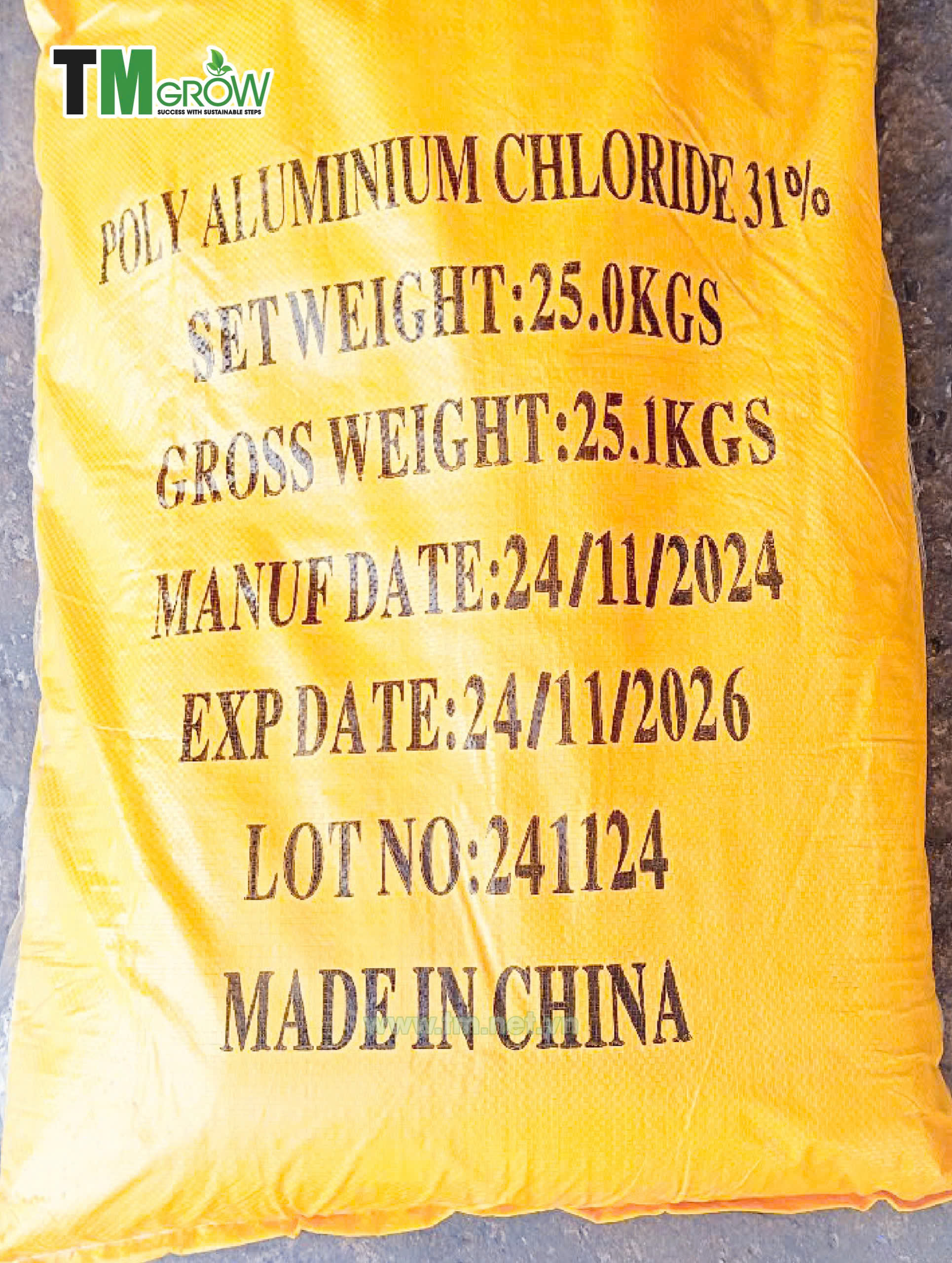 PAC (vàng nghệ, vàng chanh, trắng) - POLY ALUMINIUM CHLORIDE